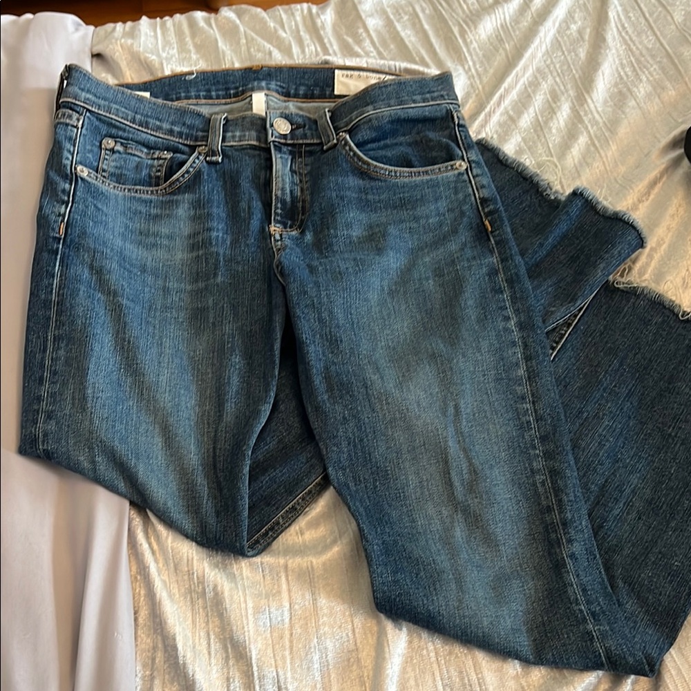 RAG & BONE Women's Flare Blue Jeans
